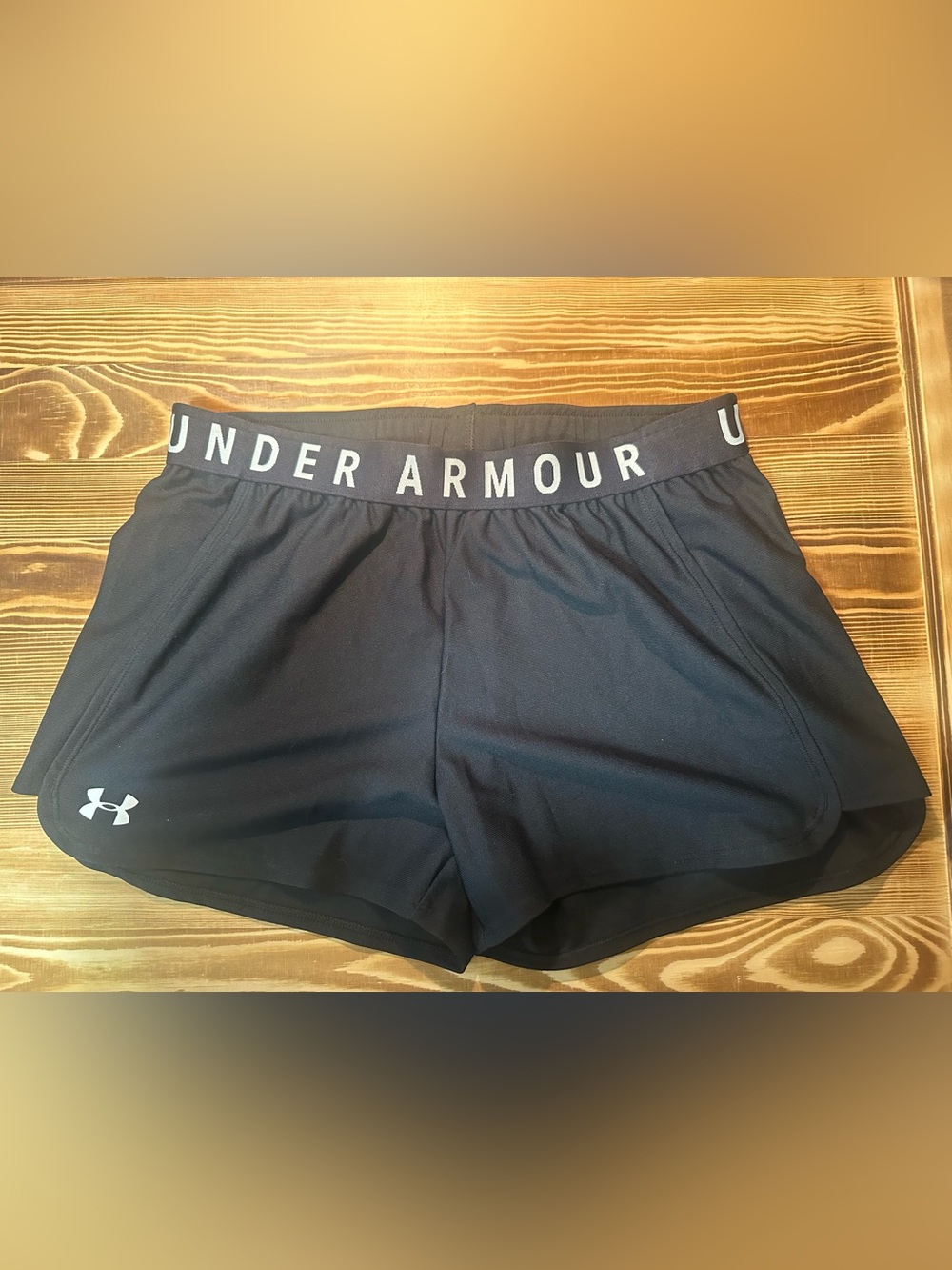Under Armour Black Womens loose shorts with Logo Waistband